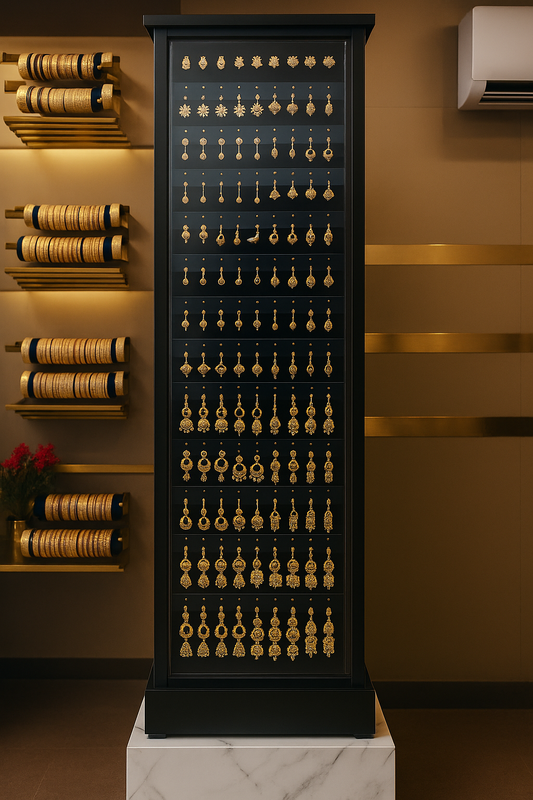 Huge Earrings Stand - Black